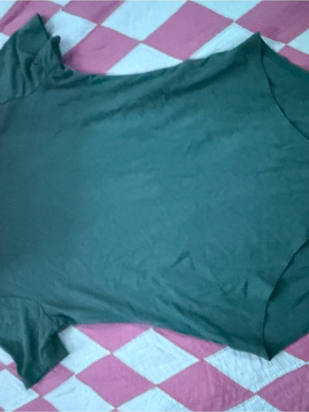 Women's Dark Green Short-Sleeve bodysuit